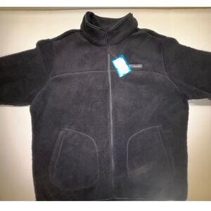 Columbia Rugged Ridge II Sherpa Fleece Jacket Mens XXL Black Full Zip AM0792-010